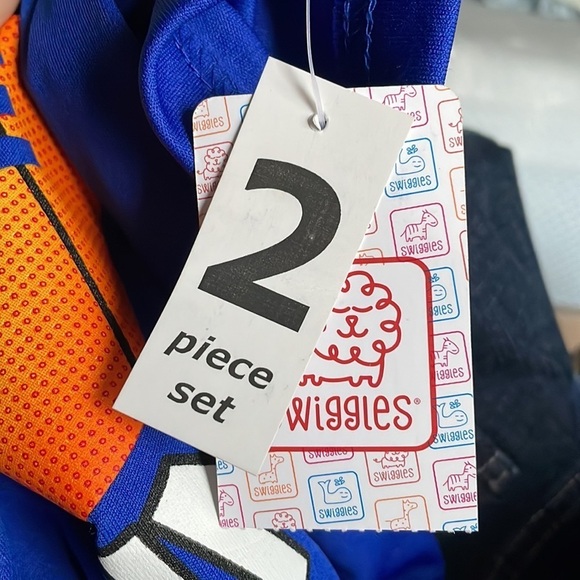 New, Swiggles brand, summer short set with basket ball on front. - Picture 3 of 4